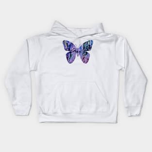 Paint Poured Butterfly 4 Kids Hoodie